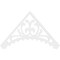 Ekena Millwork Pitch Genova Architectural Grade PVC Gable Pediment, 72"W x 42"H x 1"P (14/12) GPP072X042X100GEN - alternate 5